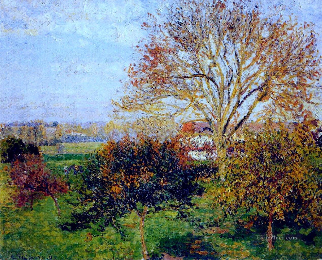 autumn morning at eragny 1897 Camille Pissarro Oil Paintings